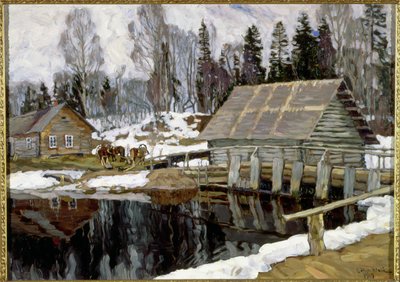 The Dam, 1909 by Stanislav Julianovic Zukovskij